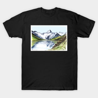 Mountain Reflection in the Swiss Alps T-Shirt